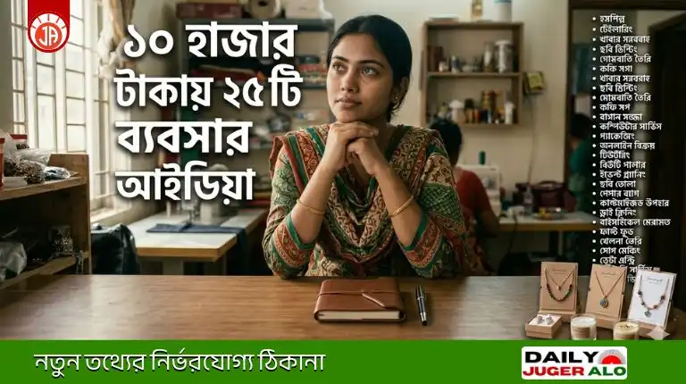 ১০ হাজার টাকায় ২৫ টি ব্যবসার আইডিয়া