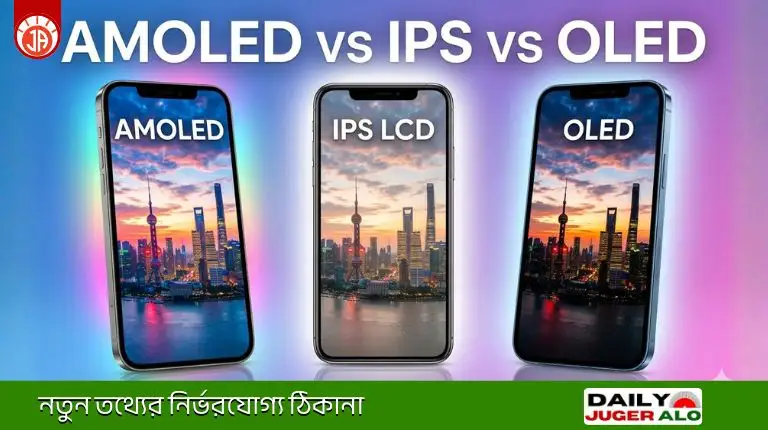মোবাইল ডিসপ্লে তুলনা AMOLED vs IPS vs OLED