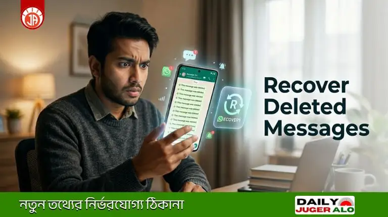 হোয়াটসঅ্যাপ ডিলিট মেসেজ রিকভারি করার ৫টি সহজ উপায় ২০২৬