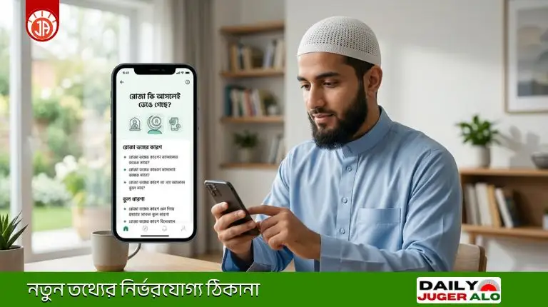 রোজা কি আসলেই ভেঙে গেছে নাকি প্রচলিত ভুল ধারণার মধ্যে আছেন? জানুন রোজা ভঙ্গের কারণ, প্রতিকার ও প্রচলিত ভুল ধারণা
