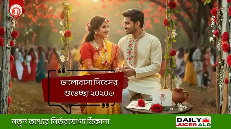 ভালোবাসা দিবসের শুভেচ্ছা ২০২৬: প্রিয়জনকে খুশি করার সেরা ১০০+ স্ট্যাটাস ও ক্যাপশন