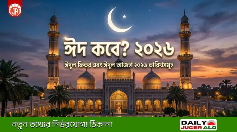 ঈদ কবে? বাংলাদেশে ২০২৬ সালের ঈদুল ফিতরের সম্ভাব্য তারিখ ঘোষণা