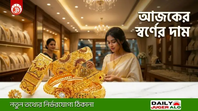 আজকের স্বর্ণের দাম বাংলাদেশ (লাইভ) – ২২ ক্যারেট ১ ভরি সোনার দাম