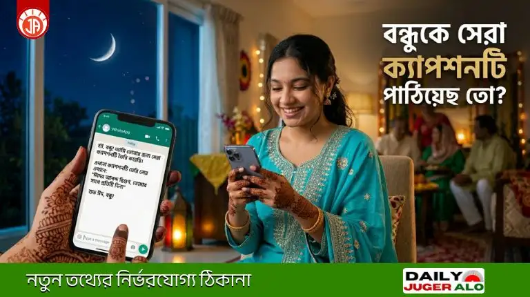 ঈদ মোবারক ক্যাপশন ২০২৬: সেরা শুভেচ্ছা স্ট্যাটাস ও মেসেজ সংগ্রহ