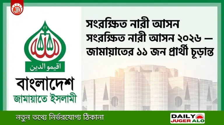 জামায়াতের সংরক্ষিত নারী আসন: থাকছে না পরিবারতন্ত্র